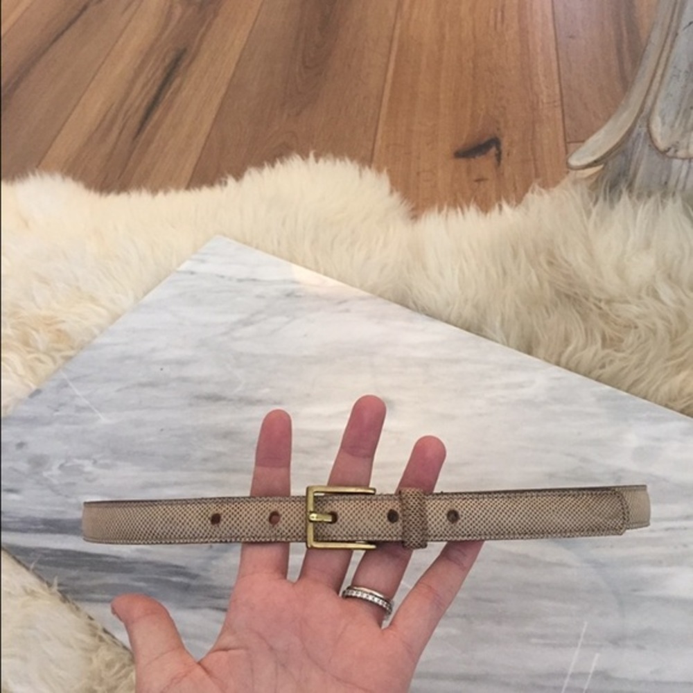 Dooney & bourke snake skin belt